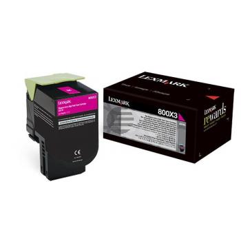 Lexmark Toner-Kit magenta HC plus (80C0X30, 800X3)