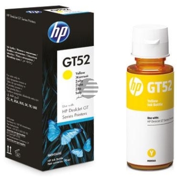 HP Tintennachfüllfläschchen gelb (M0H56AE, GT52)