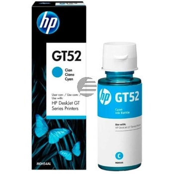 HP Tintennachfüllfläschchen cyan (M0H54AE, GT52)