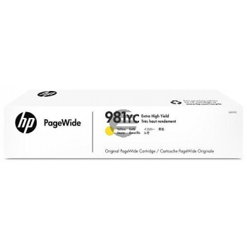 HP Tintenpatrone Contract (nur für Vertragskunden) gelb HC plus (L0R19YC, 981YC)