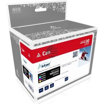 Astar Tintenpatrone gelb, magenta, schwarz, cyan HC (AS46250) ersetzt PGI-2500XLBK, PGI-2500XLC, PGI-2500XLM, PGI-2500XLY Astar Tintenpatrone gelb, magenta, schwarz, cyan HC (AS46250) ersetzt PGI-2500XLBK, PGI-2500XLC, PGI-2500XLM, PGI-2500XLY