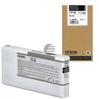 Epson Tintenpatrone schwarz matt (C13T913800, T9138)