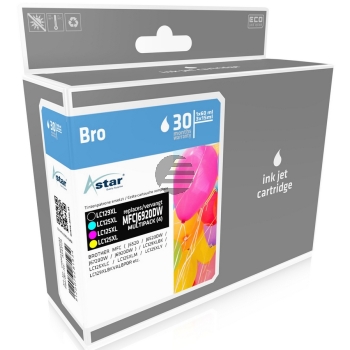 Astar Tintenpatrone gelb, magenta, schwarz, cyan HC (AS44129) ersetzt LC-125XLC, LC-125XLY, LC-125XLM, LC-129XLBK Astar Tintenpatrone gelb, magenta, schwarz, cyan HC (AS44129) ersetzt LC-125XLC, LC-125XLY, LC-125XLM, LC-129XLBK