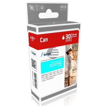 Astar Tintenpatrone cyan HC (AS16003) ersetzt CLI-571XLC Astar Tintenpatrone cyan HC (AS16003) ersetzt CLI-571XLC