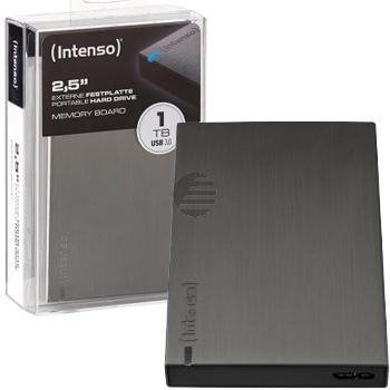 INTENSO 2.5 HDD FESTPLATTE EXTERN 1TB 6028660 USB 3.0 Memory Board anthrazit
