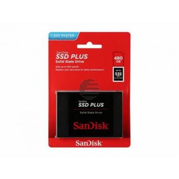 SANDISK 2.5 SSD PLUS FESTPLATTE INTERN SDSSDA-480G-G26 480GB mit 3.5 Adapter