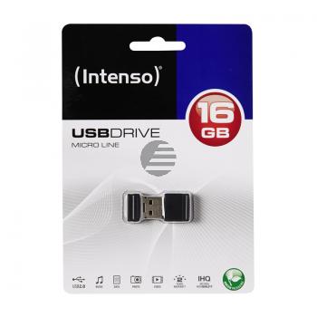 INTENSO USB STICK 2.0 16GB SCHWARZ 3500470 Micro Line
