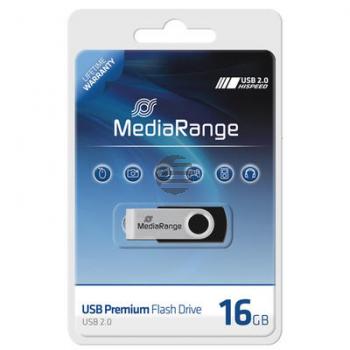 MEDIARANGE FLEXI USB STICK 16GB MR910 USB 2.0 schwarz-silber