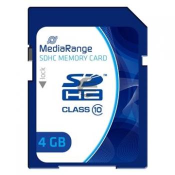 MEDIARANGE SDHC SPEICHERKARTE 4GB MR961 Klasse 10