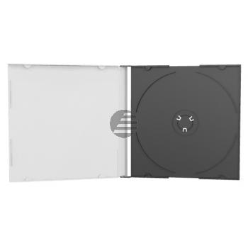 MEDIARANGE CD SLIM CASE SCHWARZ BOX21 mit Ablage