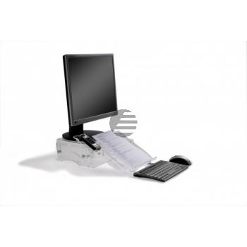 BNEQDM150 BAKKER MONITORSTAENDER Q-Desk Manager150 transparent Kunststoff