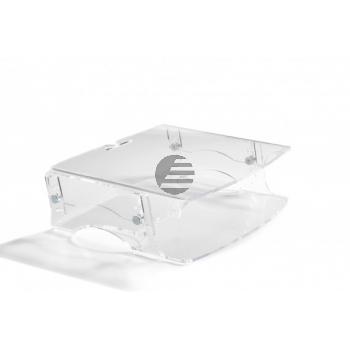 BNEQR140 BAKKER MONITORSTAENDER Q-Riser 140 transparent Kunststoff