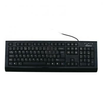 MEDIARANGE TASTATUR AZERTY SCHWARZ MROS101-FR mit Kabel