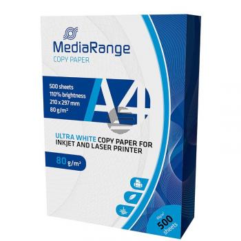 MediaRange Kopierpapier weiß 500 Blatt DIN A4 80 g/m² (MRINK110) MediaRange Kopierpapier weiß 500 Blatt DIN A4 80 g/m² (MRINK110)