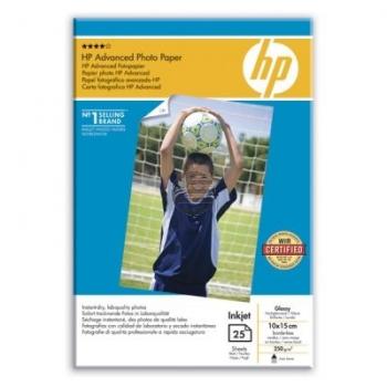HP Fotopapier glänzend 25 Blatt 10 x 15 cm 250 g/m² (Q8691A)