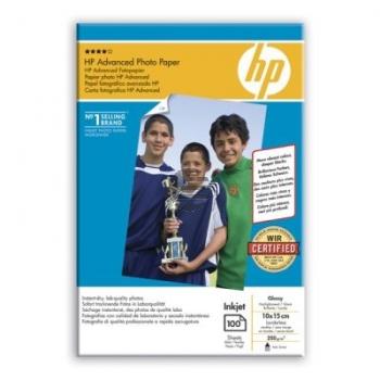 HP Fotopapier glänzend 100 Blatt 10 x 15 cm 250 g/m² (Q8692A)