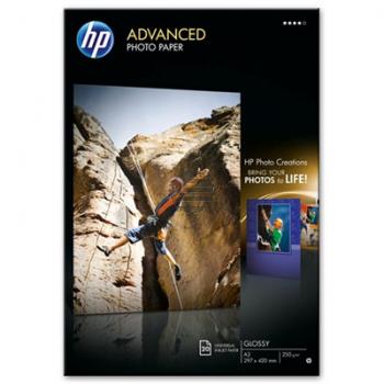 HP Fotopapier glänzend 20 Blatt DIN A3 250 g/m² (Q8697A)