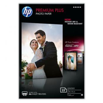 HP Fotopapier glänzend 25 Blatt 10 x 15 cm 300 g/m² (CR677A) HP Fotopapier glänzend 25 Blatt 10 x 15 cm 300 g/m² (CR677A)