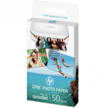 HP Zink Papier (Zink Papier selbstklebend) weiß 50 Blatt 2 x 3 Zoll 290 g/m² (1DE37A) HP Zink Papier (Zink Papier selbstklebend) weiß 50 Blatt 2 x 3 Zoll 290 g/m² (1DE37A)