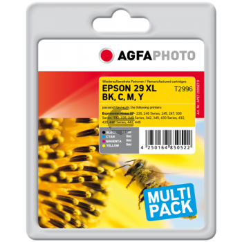 Agfaphoto Tintenpatrone gelb, magenta, schwarz, cyan HC (APET299SETD) ersetzt T2996