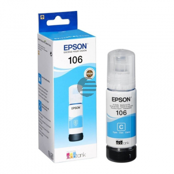 Epson Tintennachfüllfläschchen cyan (C13T00R240, 106)