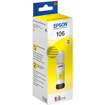 Epson Tintennachfüllfläschchen gelb (C13T00R440, 106)