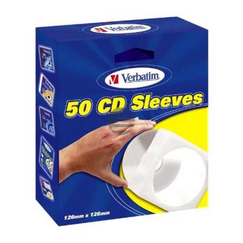 Verbatim CD/DVD Papiertaschen Papiertaschen mit Fenster (50)