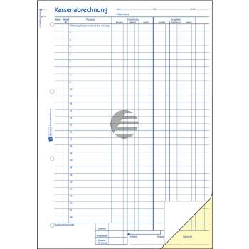AZ Kassenbericht 305 A5 Hoch weiß Inh.50 Blatt Avery Zweckform