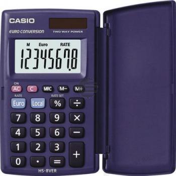 Casio Taschenrechner HS-8VER 8-stellig Solar/Batterie Prozent/Euro Casio Taschenrechner HS-8VER 8-stellig Solar/Batterie Prozent/Euro