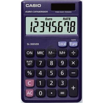 Casio Taschenrechner SL-300VER 8-stellig Solar/Batterie Prozent/Euro Casio Taschenrechner SL-300VER 8-stellig Solar/Batterie Prozent/Euro