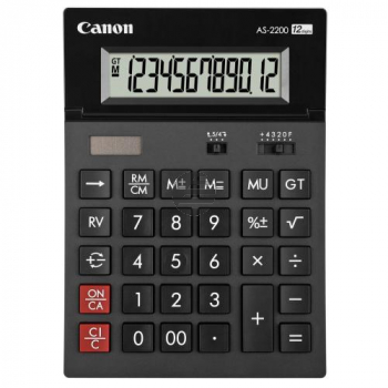 Canon Tischrechner AS2200 12-stellig