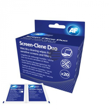 AF Reinigungstücher Screen-Clene Duo Inh.20 Paar