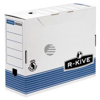Fellowes Archivbox R-Kive Prima blau/weiß 105 x 311 x 255 mm
