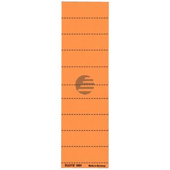 Leitz Beschriftungsschilder orange Inh.100 60 x 21 mm 120 g/qm für Alpha blanko
