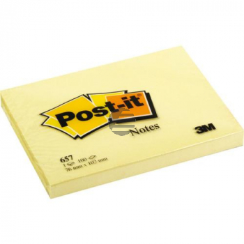 Post-It Haftnotizen gelb 102 x 76 mm 100 Blatt / 12 Blöcke