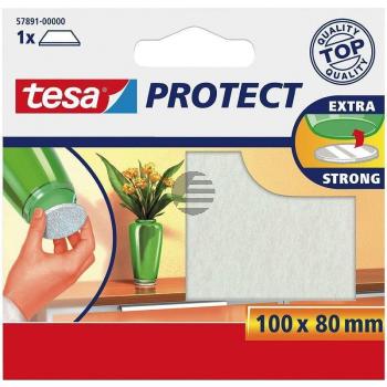 Tesa Protect Filzgleiter 100 x 80 mm weiß
