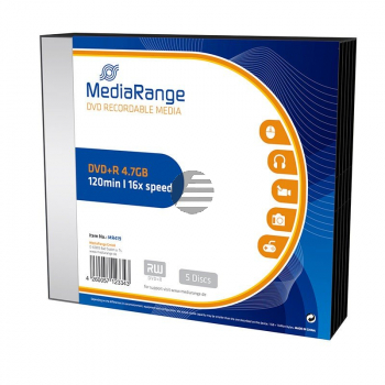 Mediarange DVD+R 4,7 GB 16 x (5) Slim Case