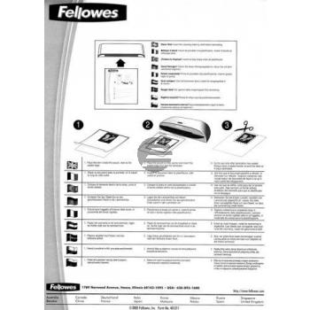Fellowes Reinigungskarton A4 für Laminiergeräte