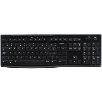 Logitech K270 Tastatur black schnurlos USB