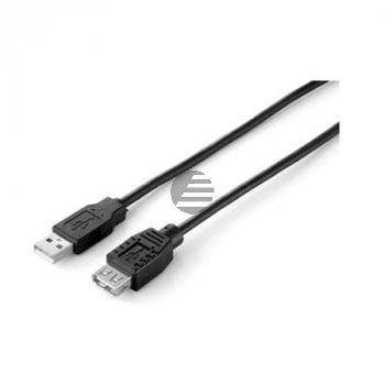 Equip USB 2.0 Verlängerung 1,8 m A-A schwarz S/B