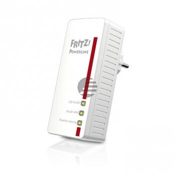 AVM Fritz!Powerline 540 E WLAN für die Steckdose LAN Anschluß 500Mbit/s 128-Bit-AES Verschl. AVM Fritz!Powerline 540 E WLAN für die Steckdose LAN Anschluß 500Mbit/s 128-Bit-AES Verschl.