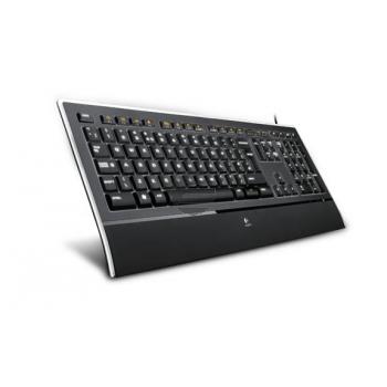 Logitech K740 Illuminated Keyboard USB schwarz