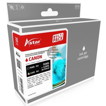 Astar Tintenpatrone cyan/magenta/gelb, schwarz (AS42215) ersetzt PG-540XL Astar Tintenpatrone cyan/magenta/gelb, schwarz (AS42215) ersetzt PG-540XL