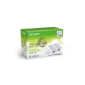 TP-LINK Nano Powerline Adapter TLPA4010K 500Mbps Starter Kit