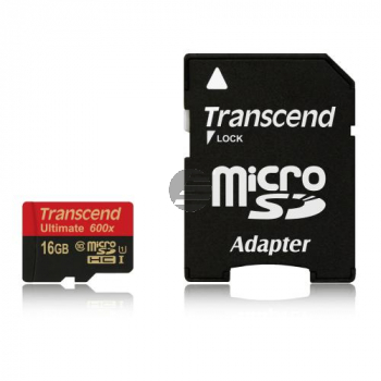 Transcend Micro SDHC Speicherkarte Ultimate 16 GB (TS16GUSDHC10)