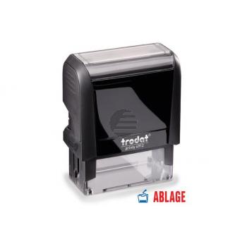 TRODAT Stempel Ablage 4912OFFIC blau/rot 47x18mm