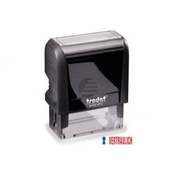 TRODAT Stempel Vertraulich 4912OFFIC blau/rot 47x18mm